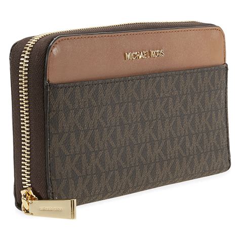 michael kors wallet brown cheap|brown mk wallet for women.